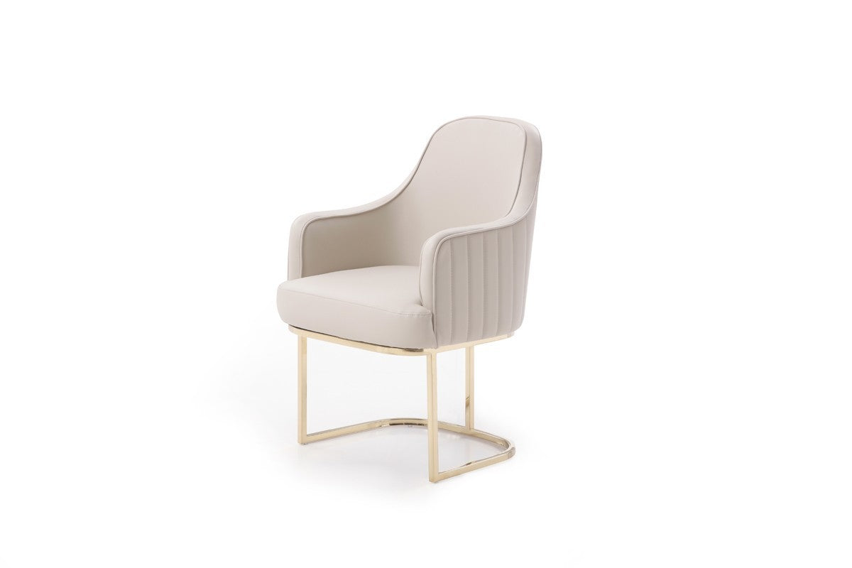 Gray Gold Modern Dining Chair-2