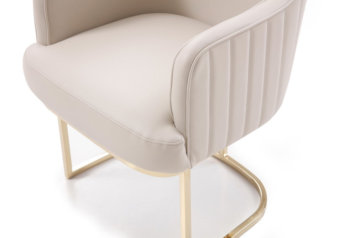 Gray Gold Modern Dining Chair-4