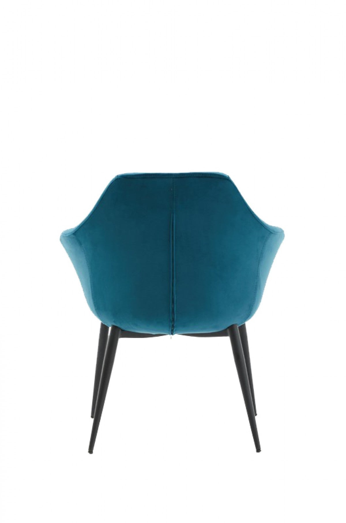 Teal and Black Velvet Dining or Side Chair-3