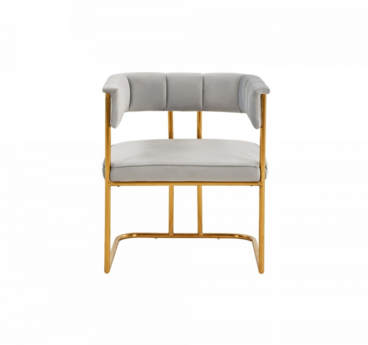 Gray Gold Modern Dining Chair-2