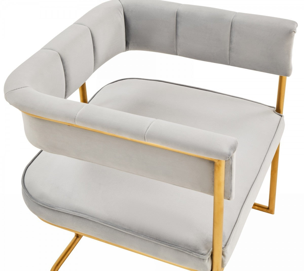 Gray Gold Modern Dining Chair-4