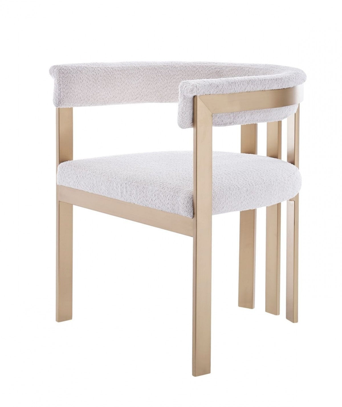 Beige Gold Dining Chair-0