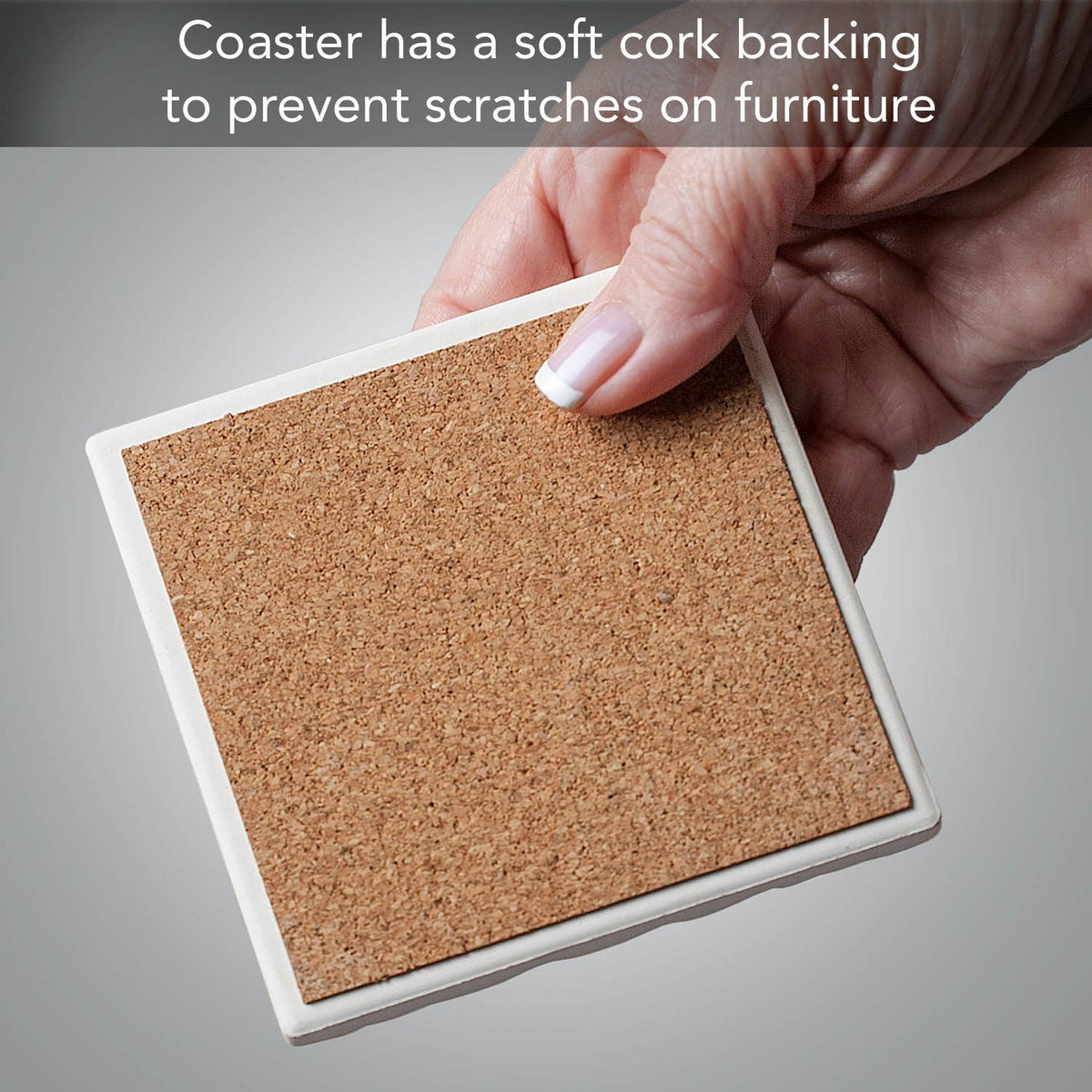 Blue Palms Absorbent Stone Coaster | Single