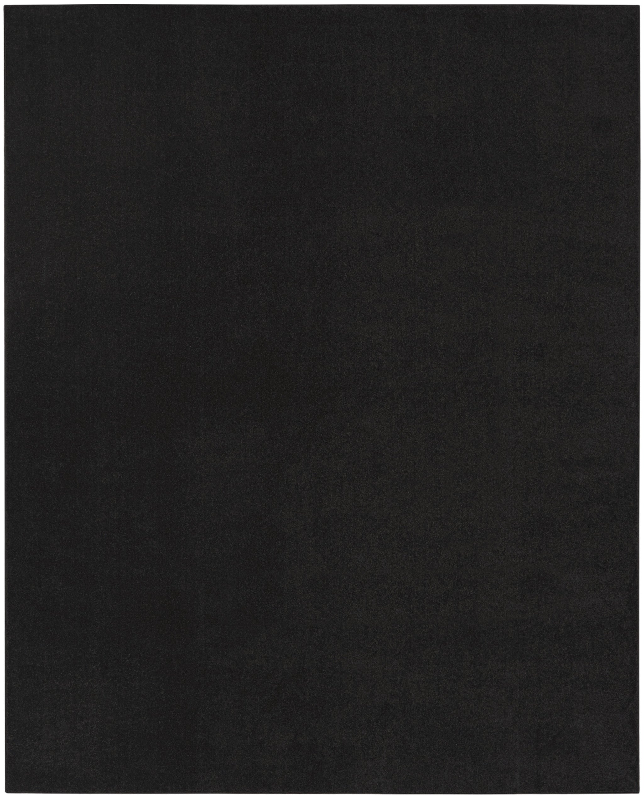 7' X 10' Black Stain Resistant Indoor Outdoor Area Rug-3