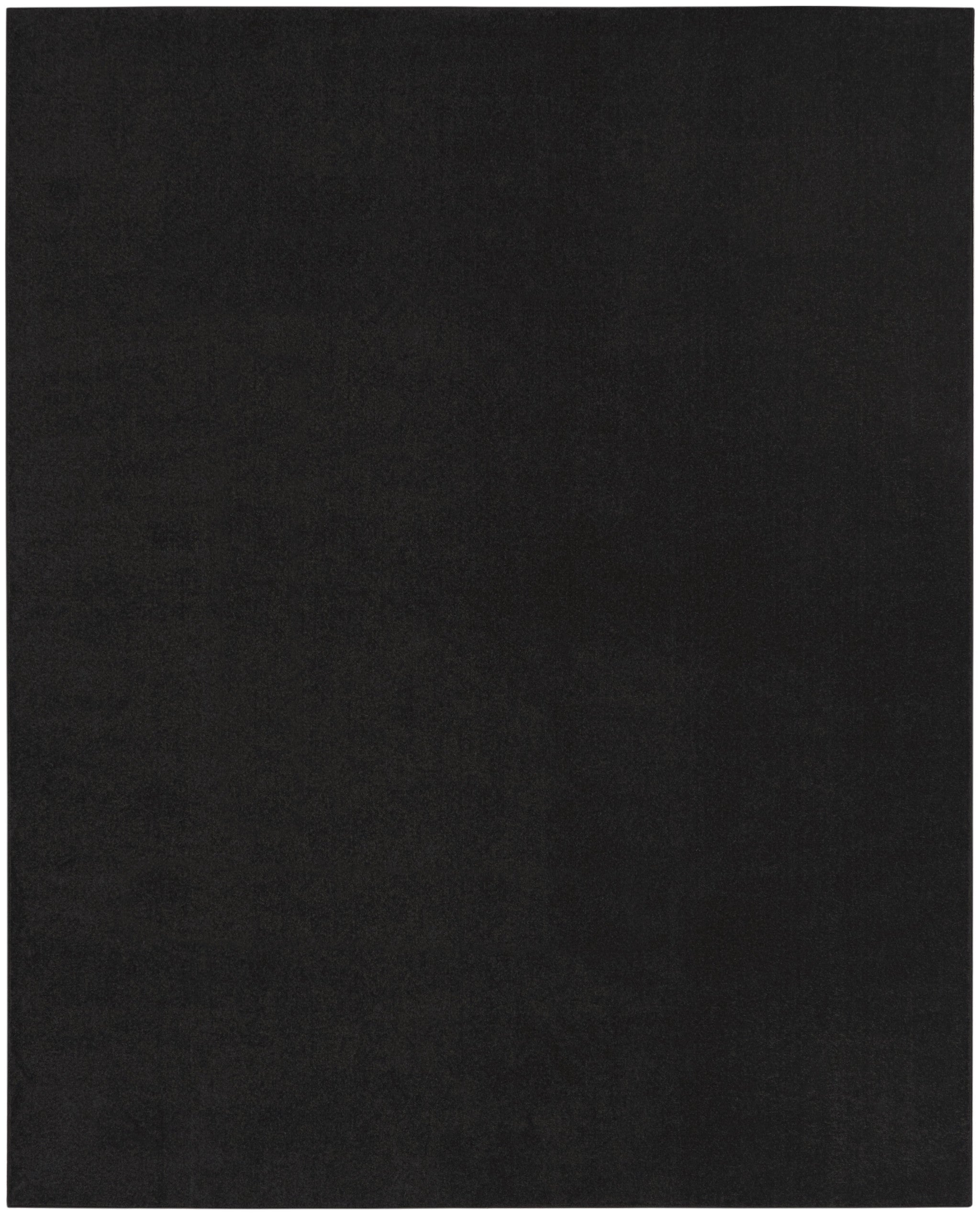 7' X 10' Black Stain Resistant Indoor Outdoor Area Rug-4