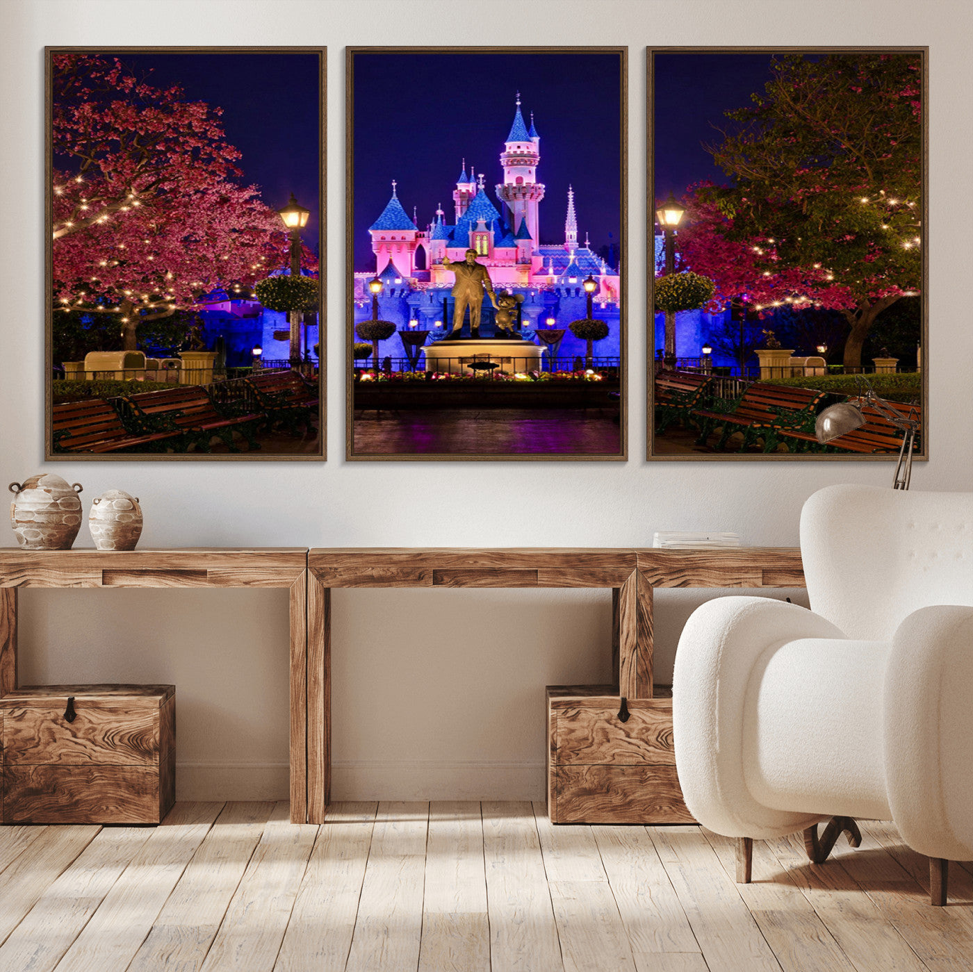 Castle Large Wall Art Disney Magic Kingdom Kids Room Decor -