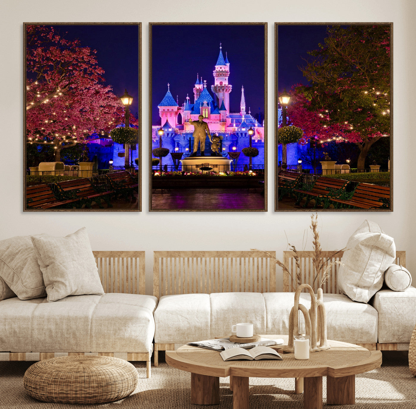 Castle Large Wall Art Disney Magic Kingdom Kids Room Decor -