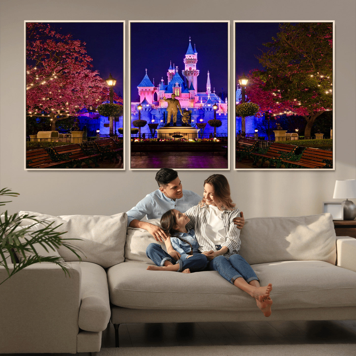 Castle Large Wall Art Disney Magic Kingdom Kids Room Decor -