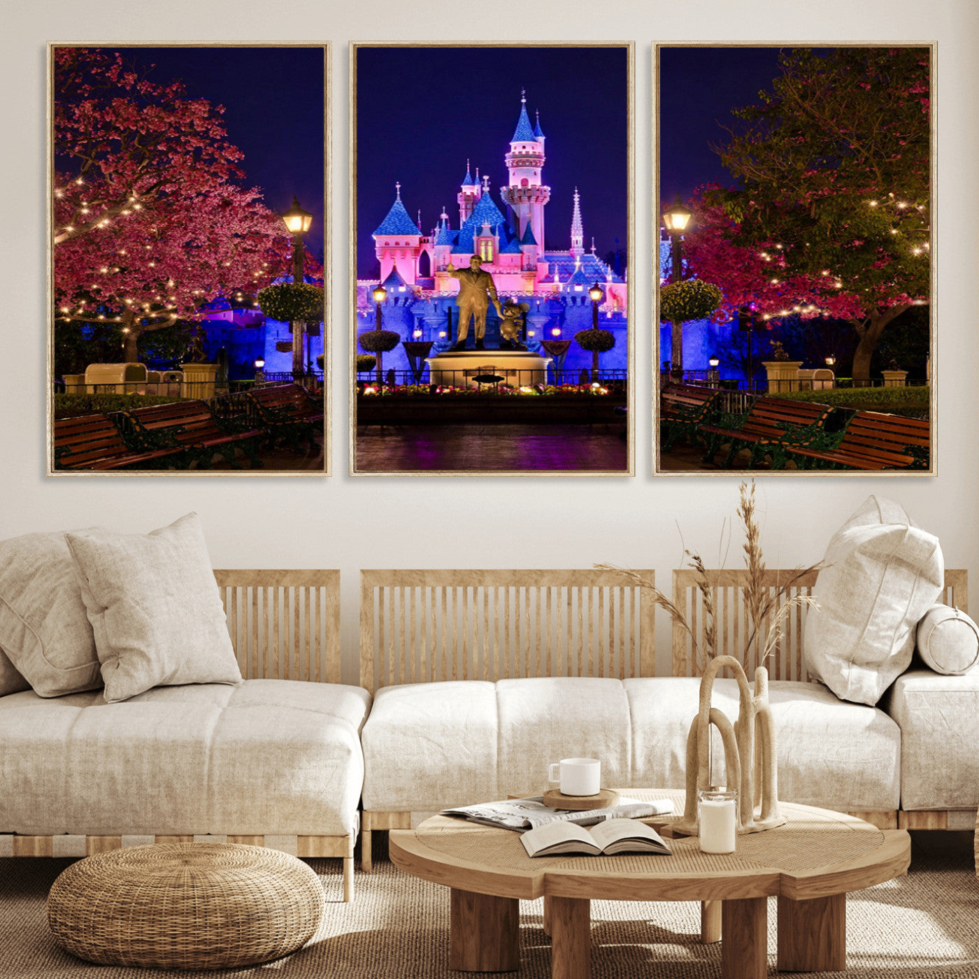 Castle Large Wall Art Disney Magic Kingdom Kids Room Decor -
