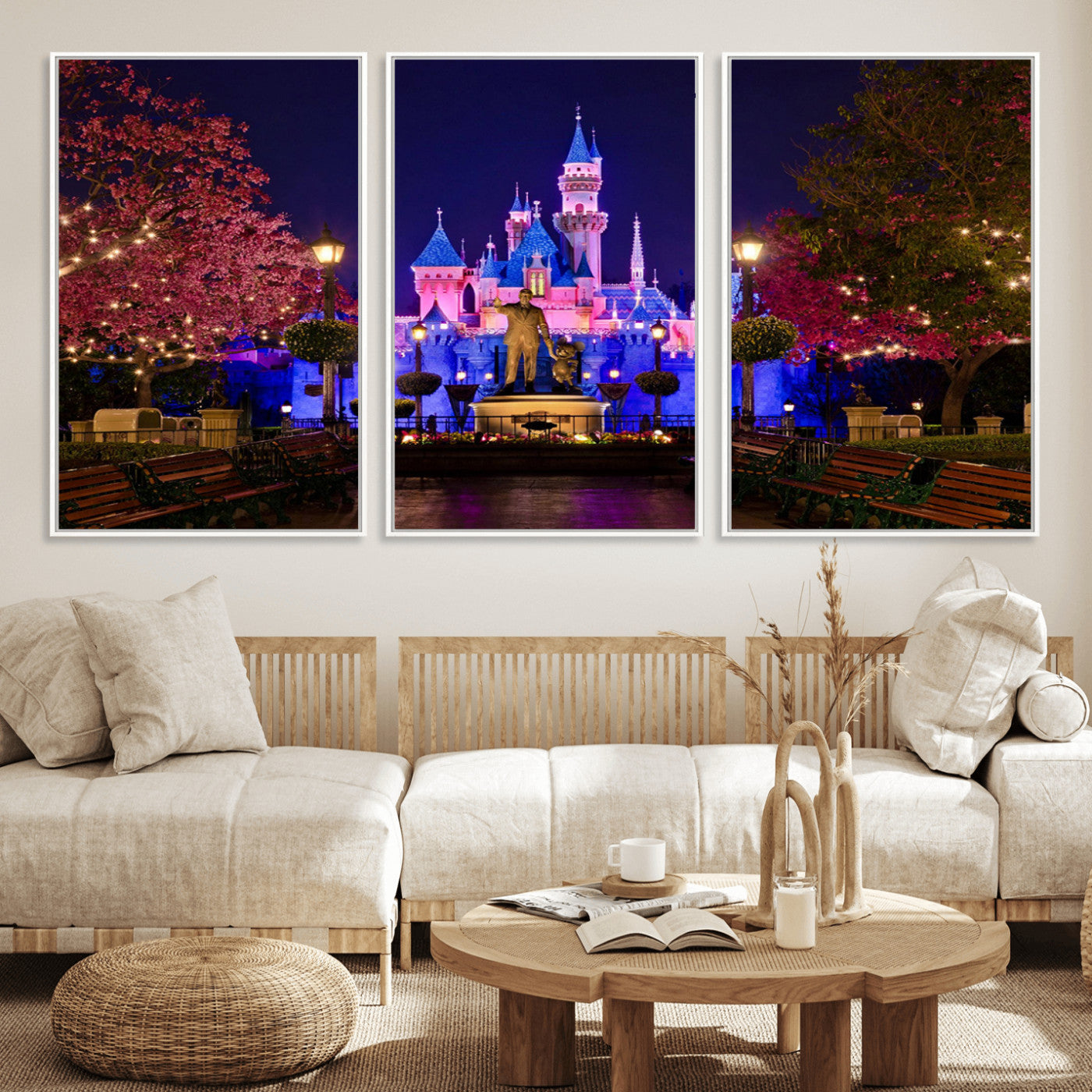 Castle Large Wall Art Disney Magic Kingdom Kids Room Decor -