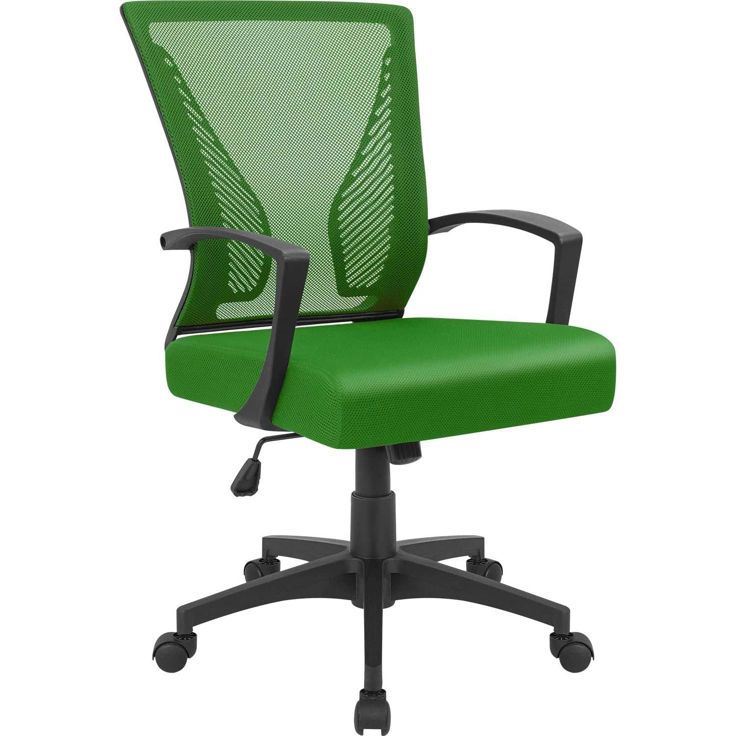 Ergonomic Green Mesh Office Chair With Lumbar Support