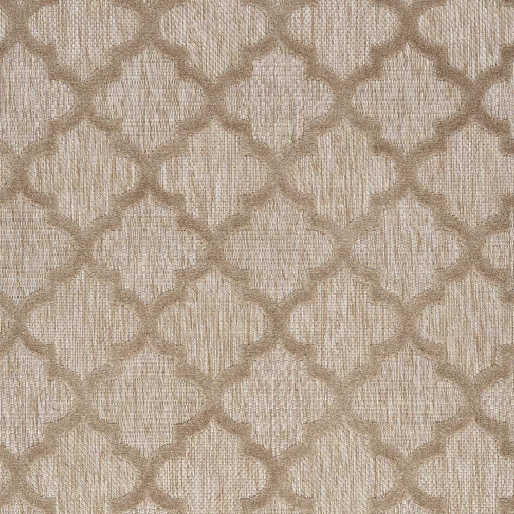 4' X 6' Natural Beige Ikat Indoor Outdoor Area Rug-2