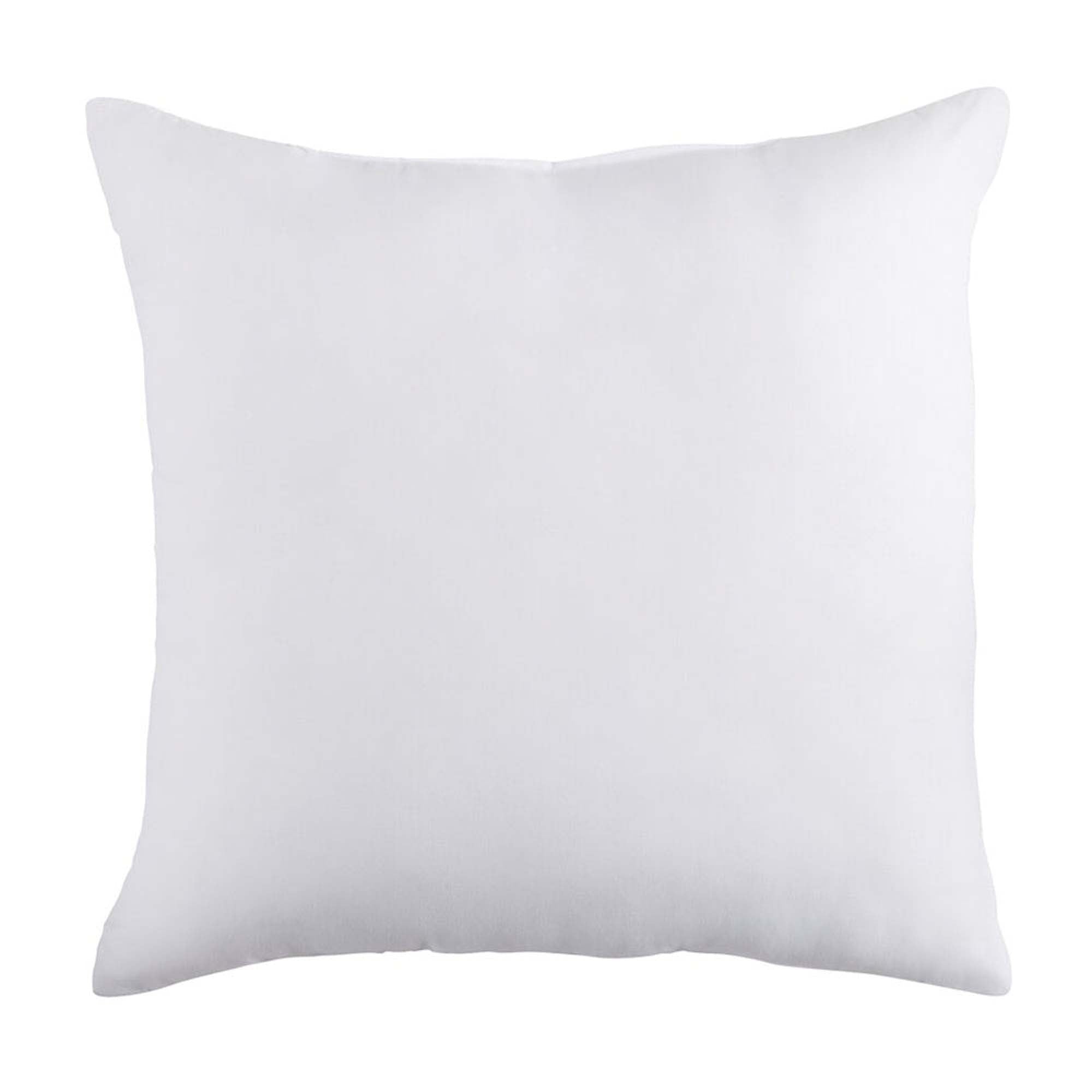 18" X 18" White Blown Seam 100% Cotton Throw Pillow Insert-0