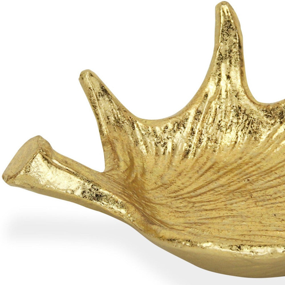 10" Gold Antler Cast Iron Vanity Tray-8