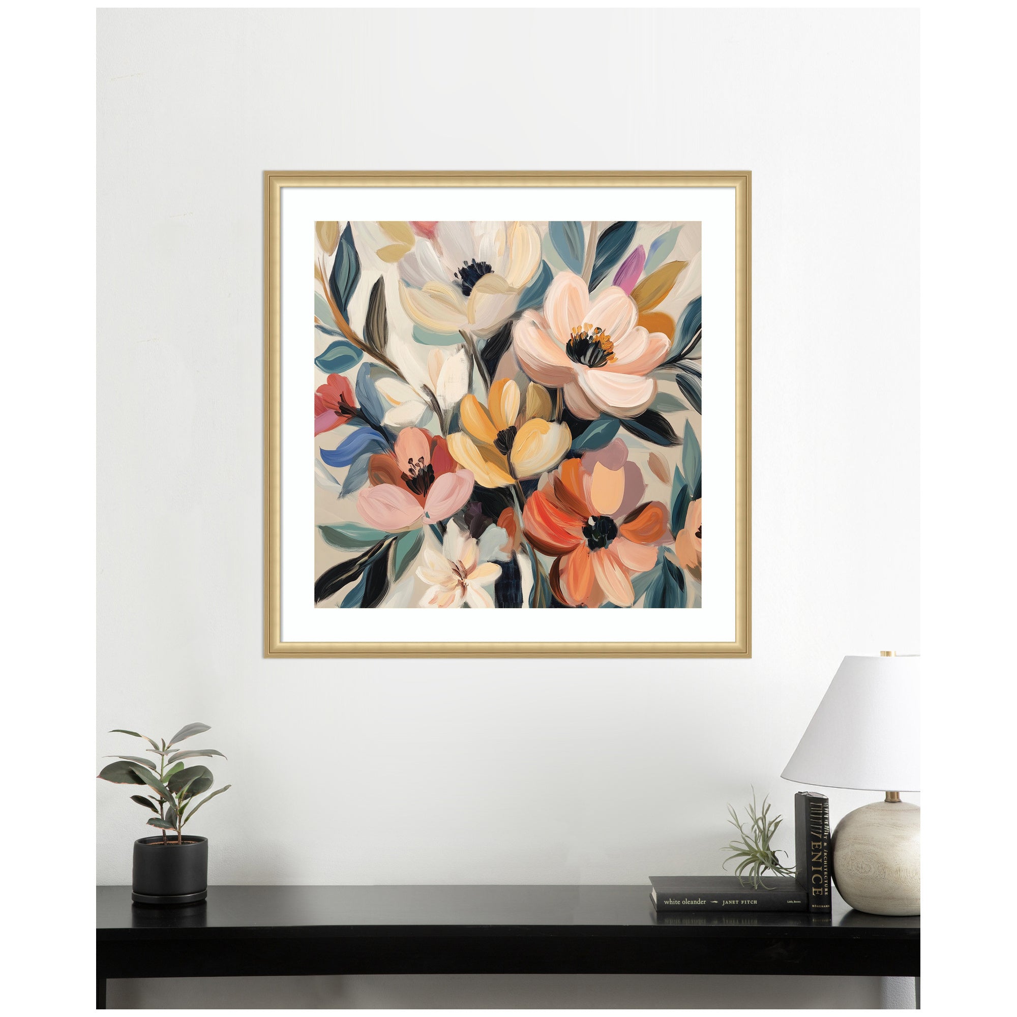 Framed Art Garden Bloom Abstract Bouquet II by The Creative Bunch Studio