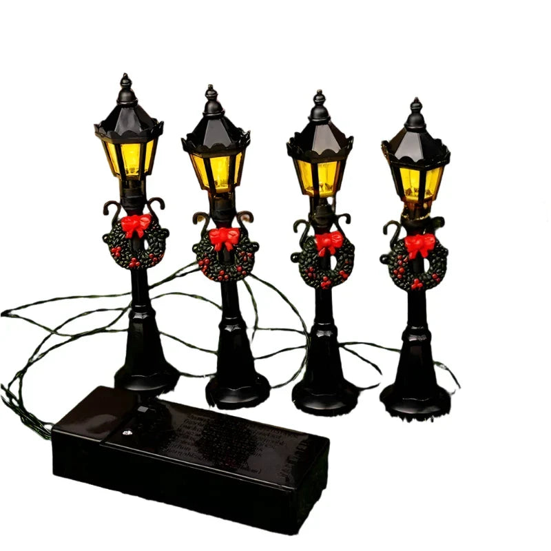 Mini Christmas Street Light Models Set (4 Pcs)-0