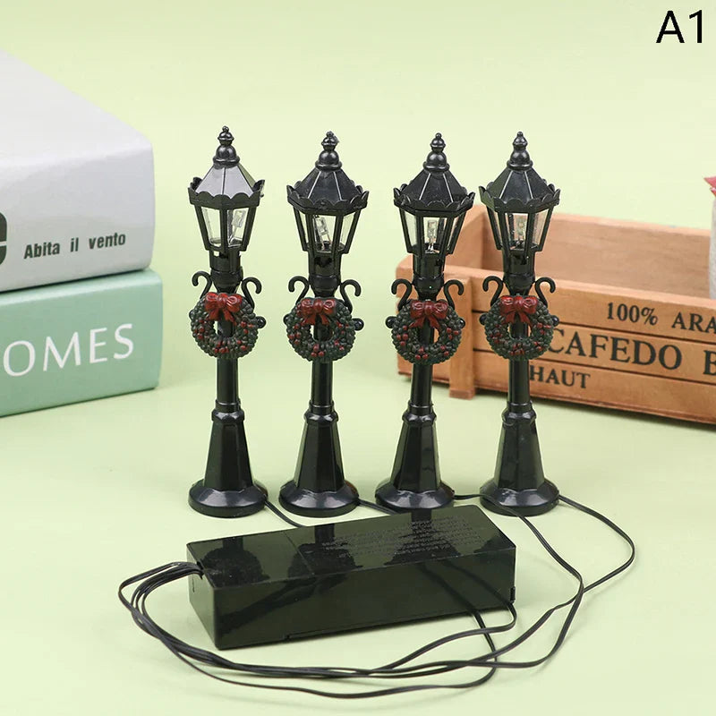 Mini Christmas Street Light Models Set (4 Pcs)-2