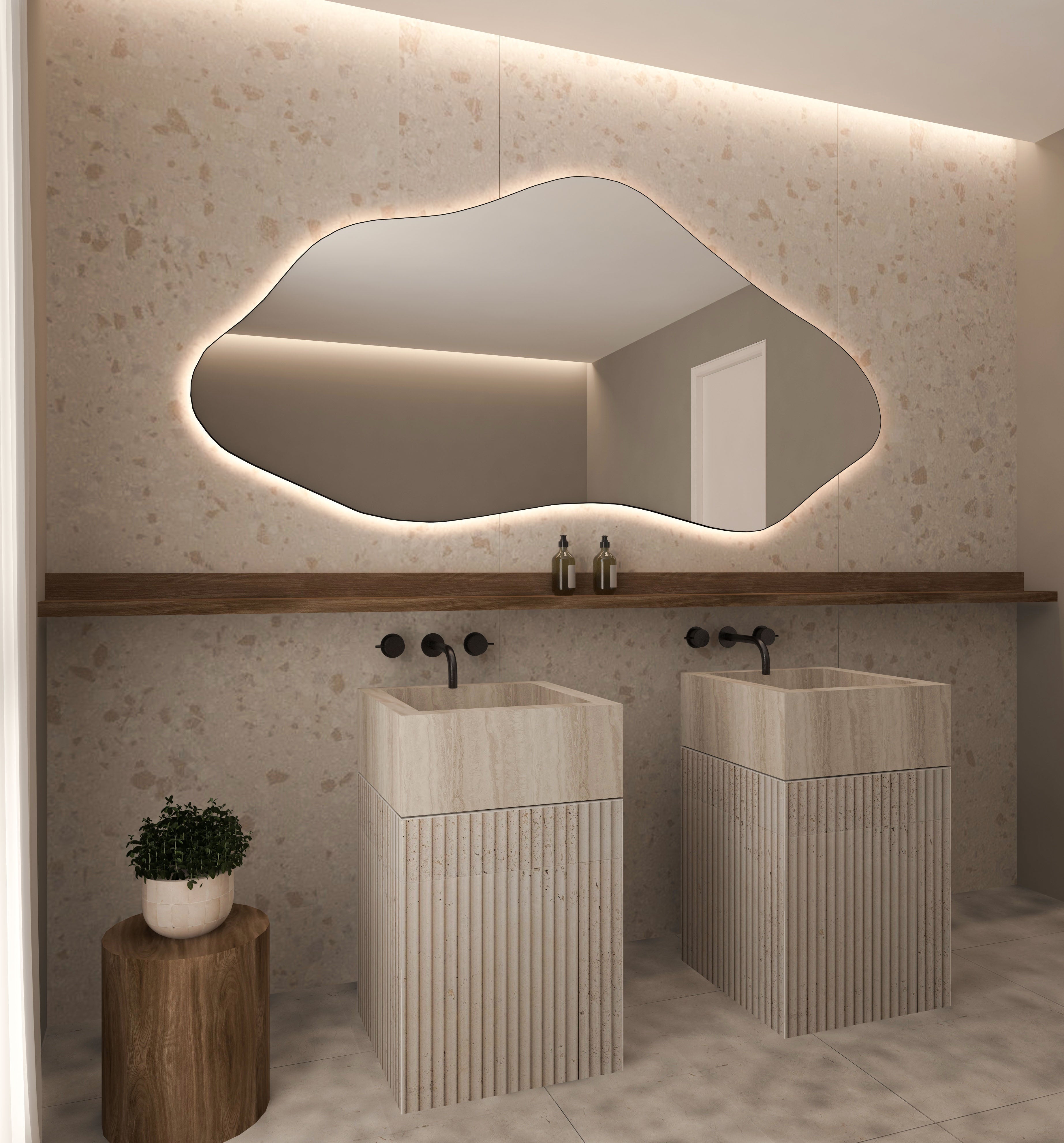 Bilbao Bathroom Mirror - Asymmetrical Irregular Wall Mirror