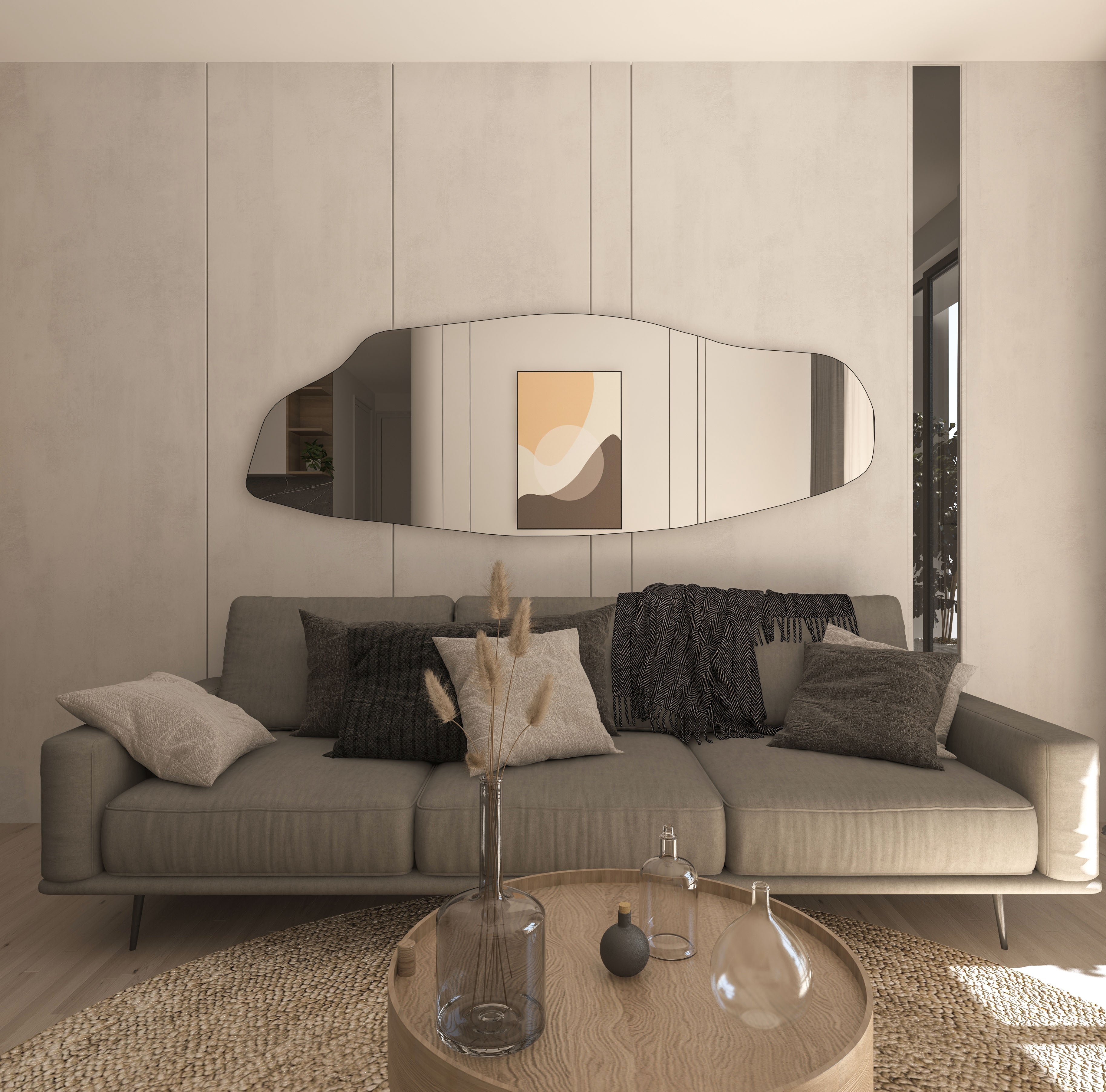 Dragos Asymmetrical Mirror - Unique Irregular Wall Mirror