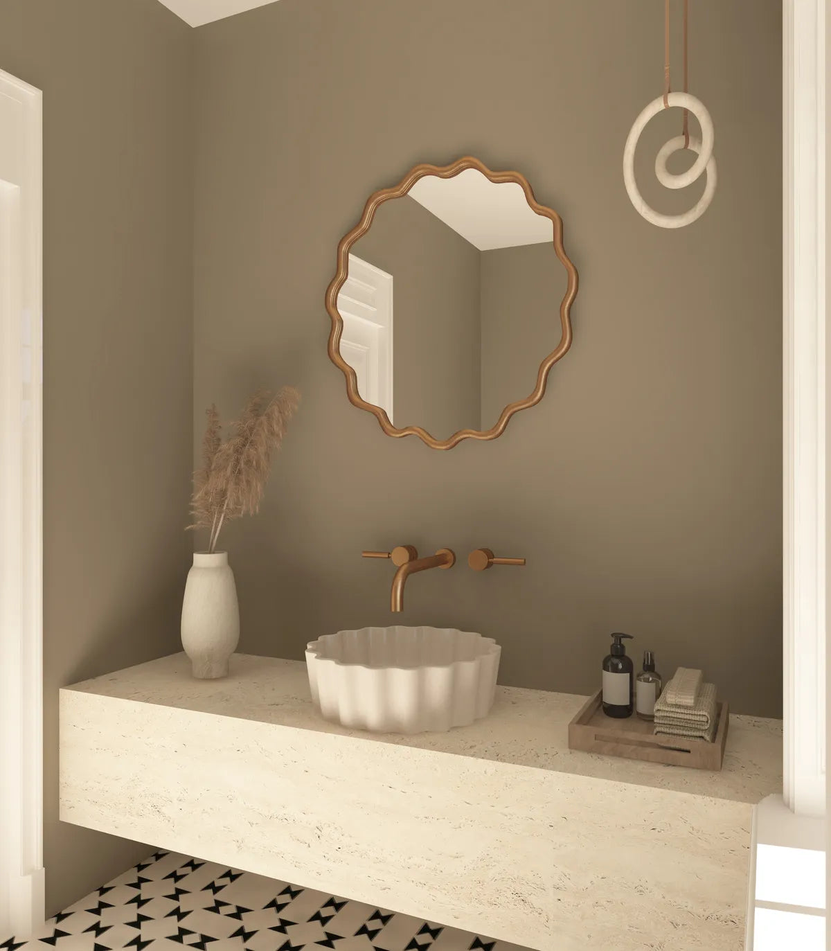 Orlando American Style Irregular Mirror - Unique Wall Mirror | Alpken