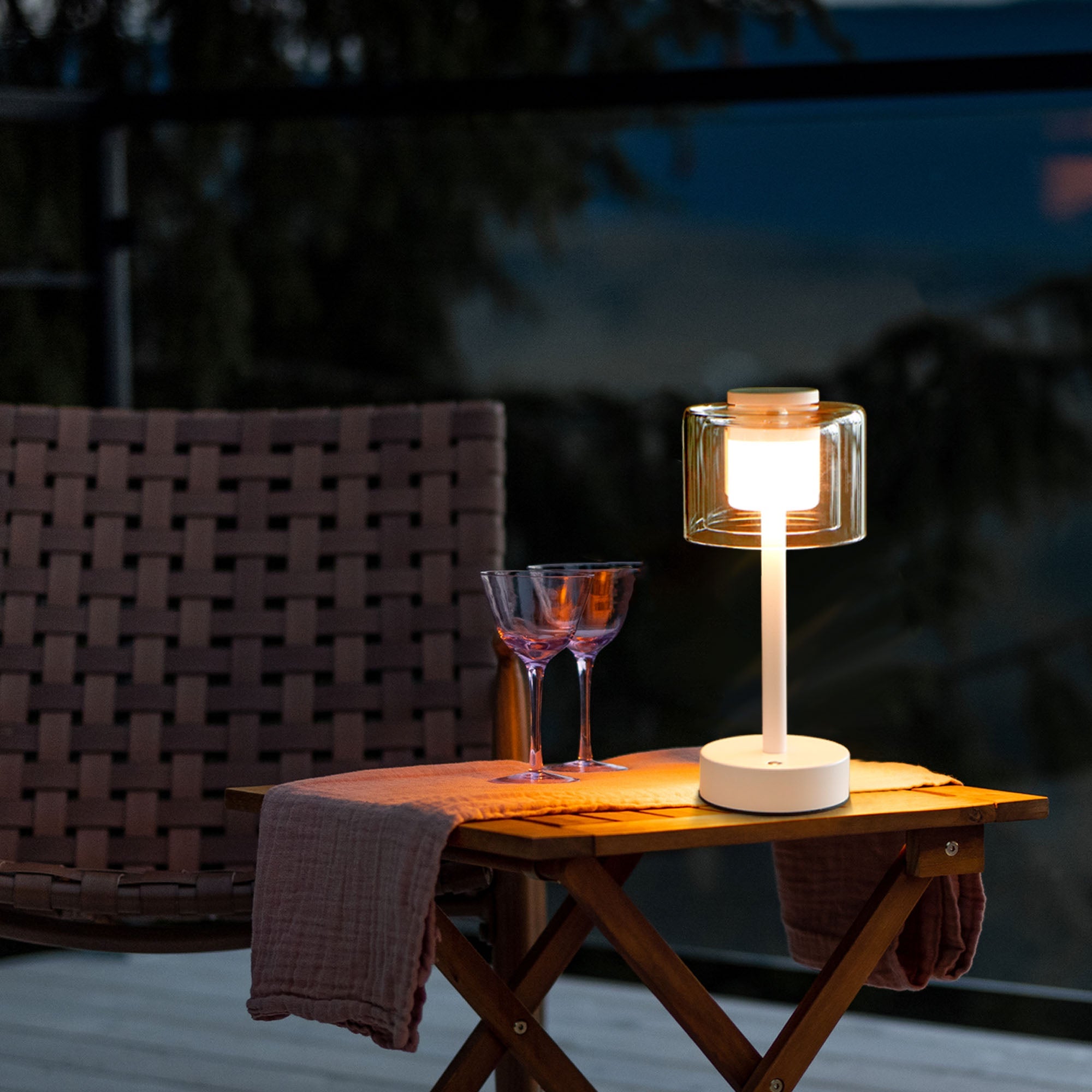 JHY DESIGN Industrial Rechargeable Table Lamp (White, Type-C)-1