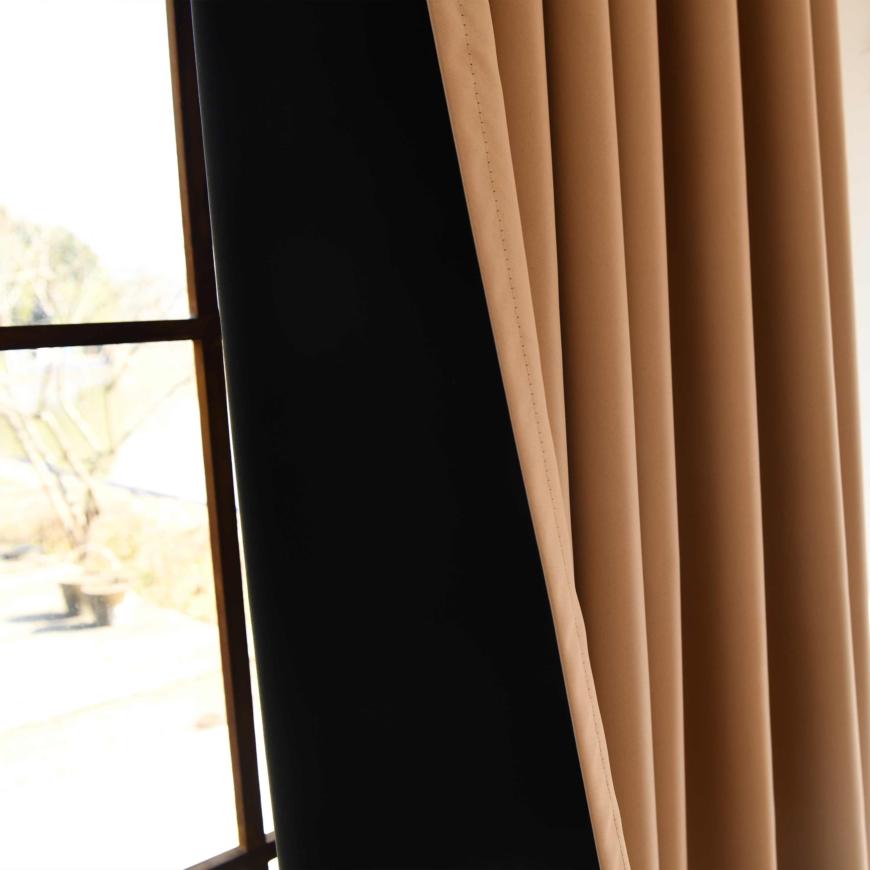 Custom Total Blackout Silk-Fiber Curtains-4