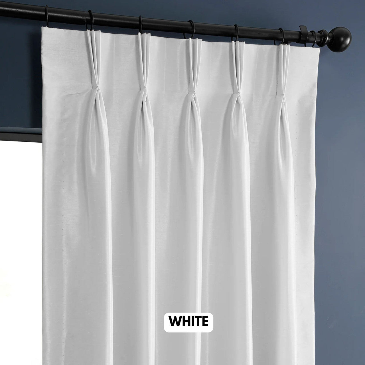 Bespoke Luxury 100% Pure Dupioni Silk Curtains | Pinch & Euro Pleats | Standard & Custom Sizes-3