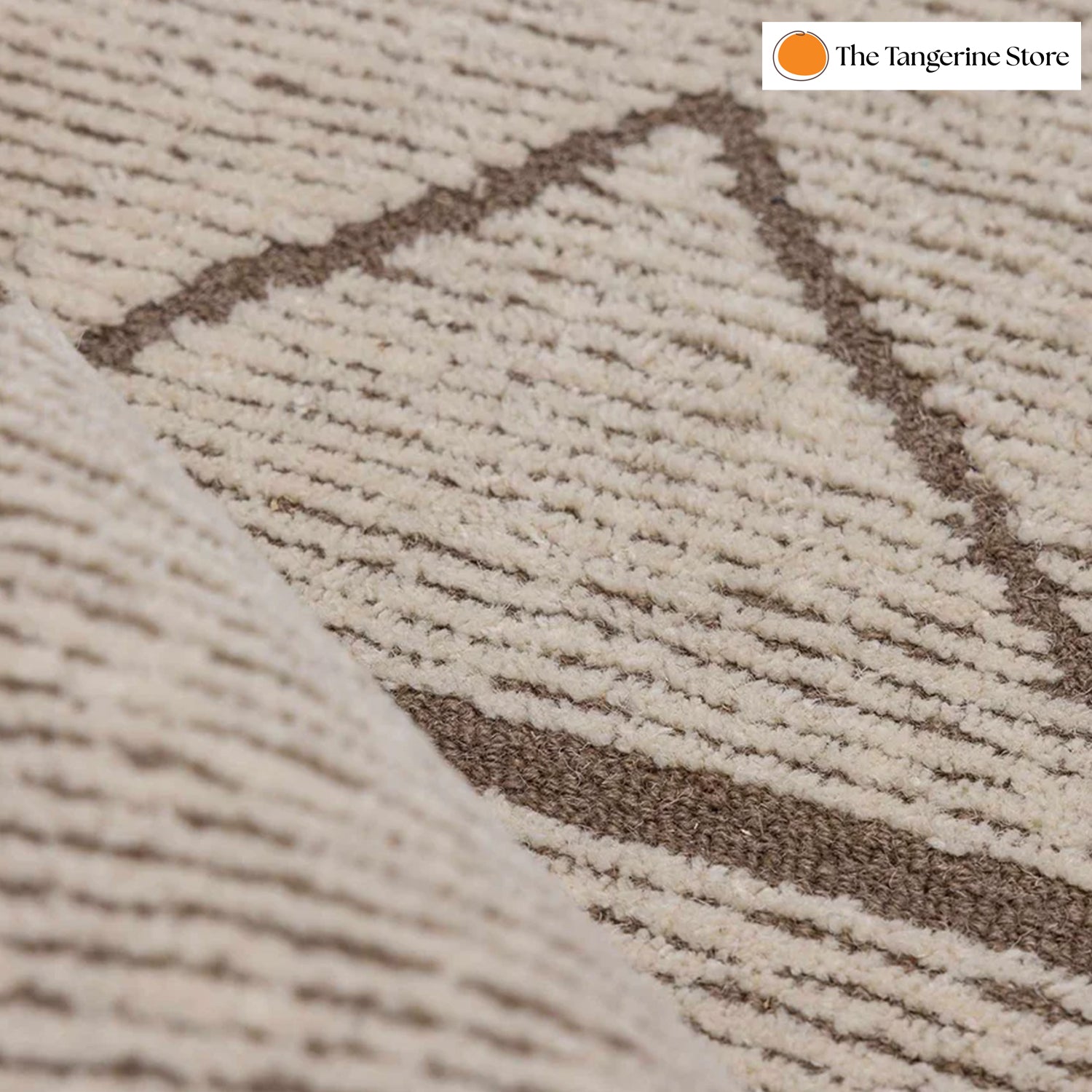 Handcrafted Rug/Carpet | Pure Wool | Hand Tufted | High Pile | High Density | Yarn Dyed | Ivory Color.-3