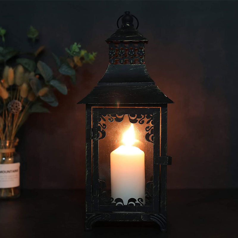 14.5'' High  Vintage Style Candle Lantern-1