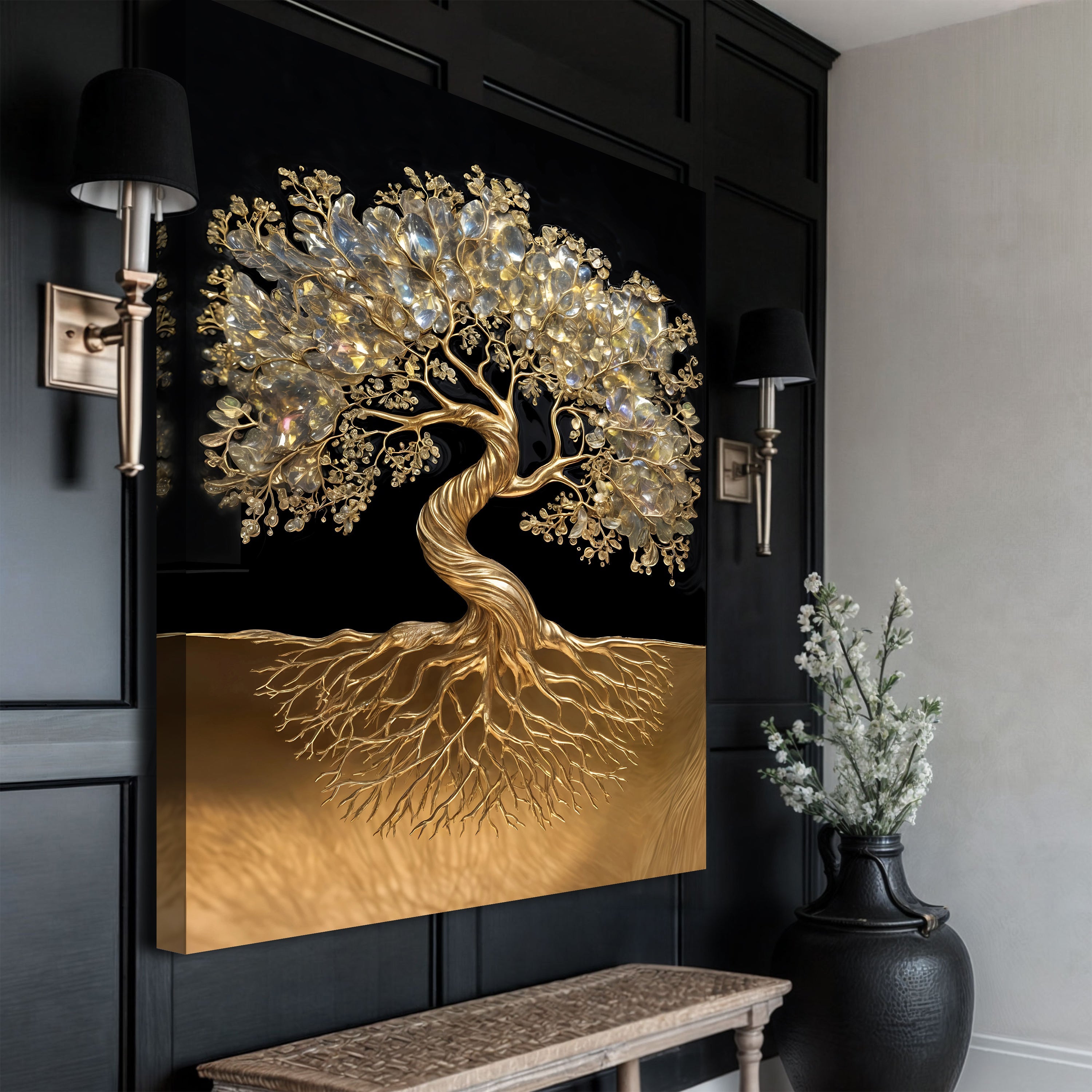 3D Minimalist Tree of Life Wall Art