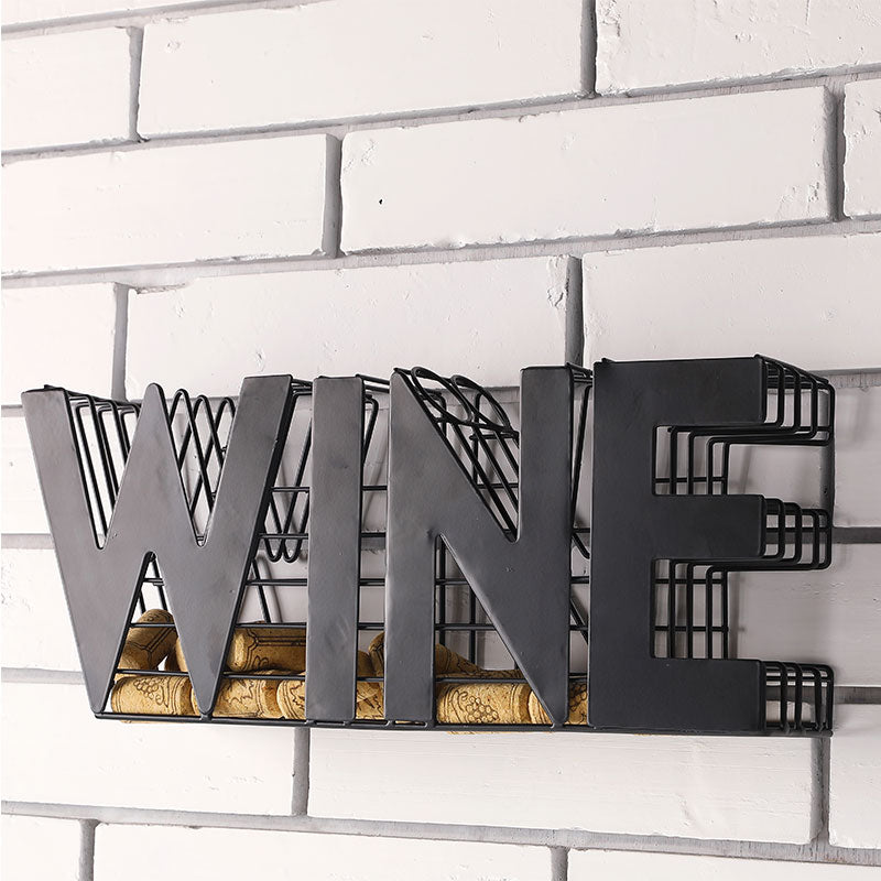 13.5" Length Wine Cork holder Metal Craft Wine Cork Storage-3