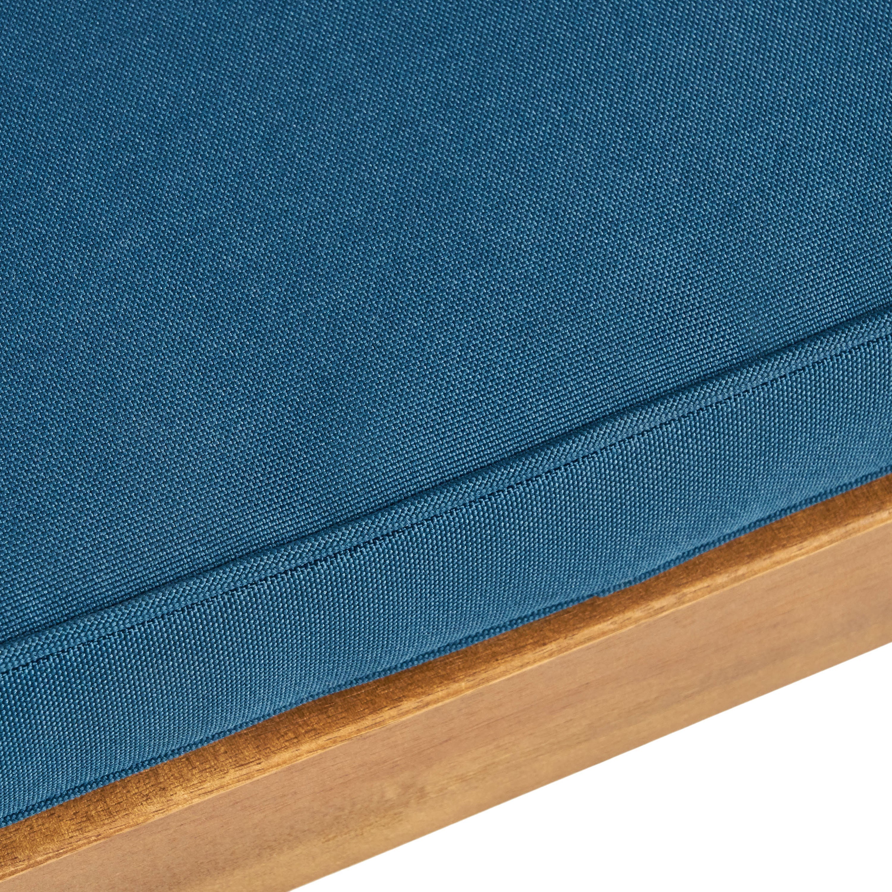 Perla Dining Chair 2pcs with Blue Cushions