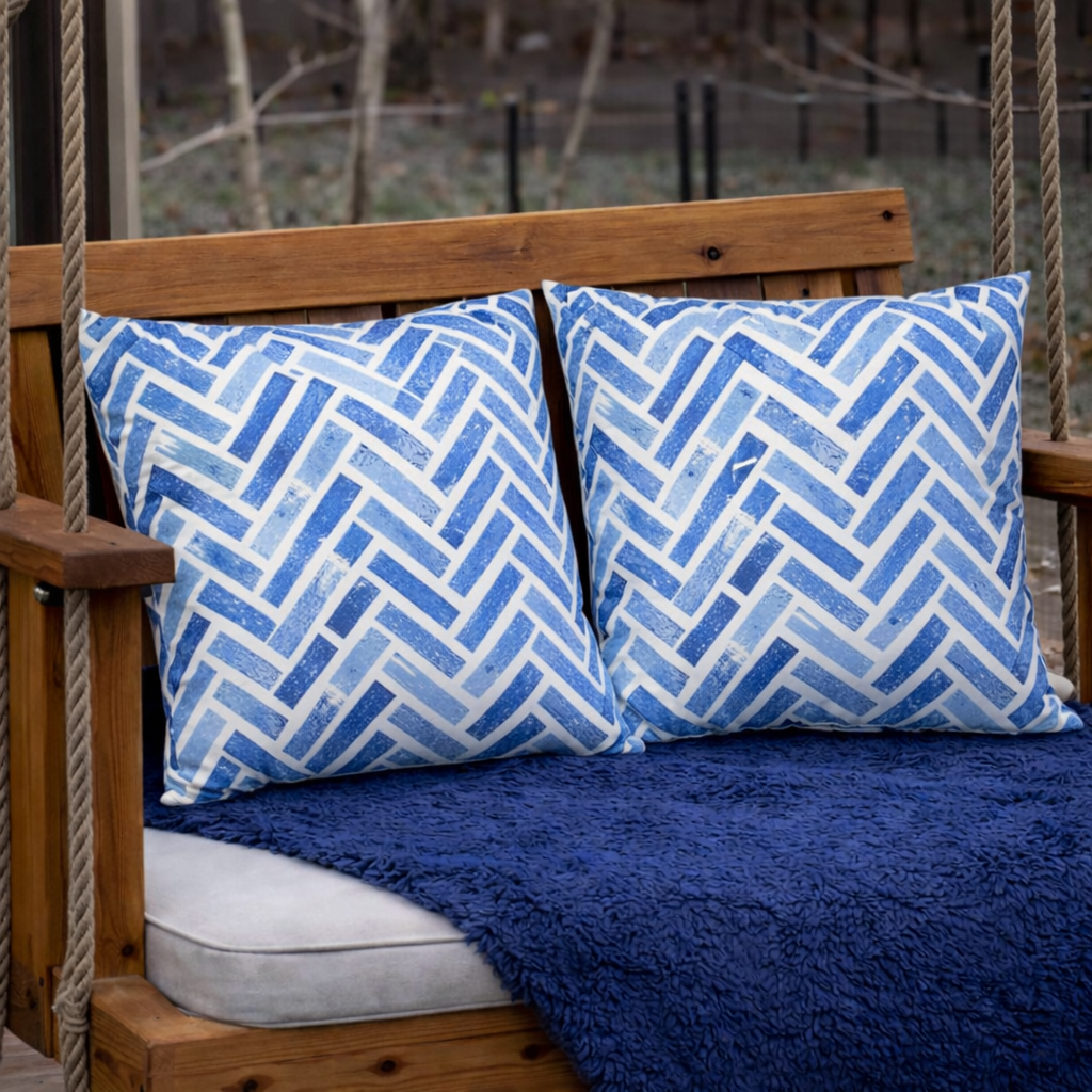 2 Pack Outdoor Throw Pillows, Waterproof & Fade-Resistant