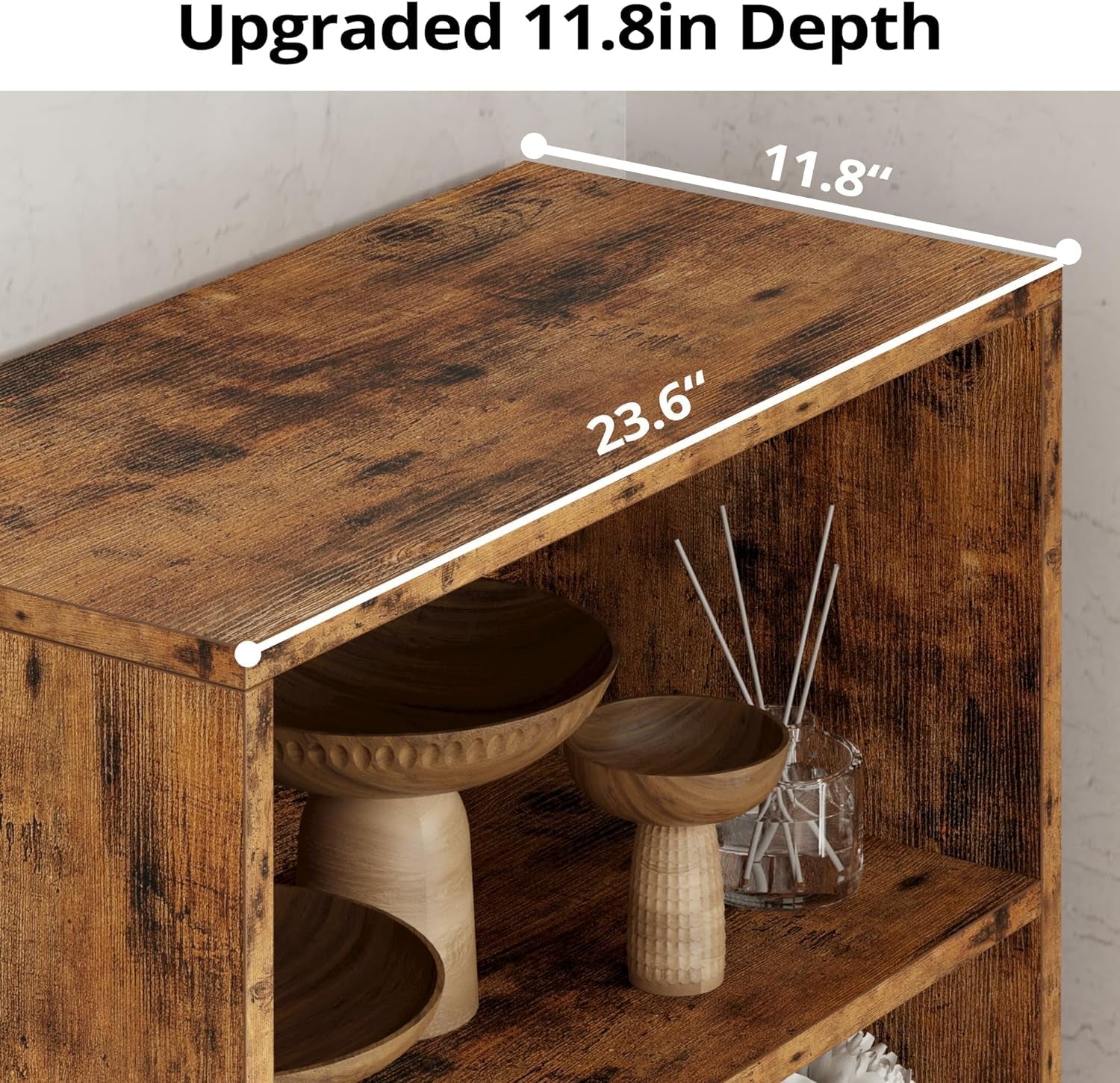 Industrial Bookshelves With Doors 5 Shelf Floor Standing