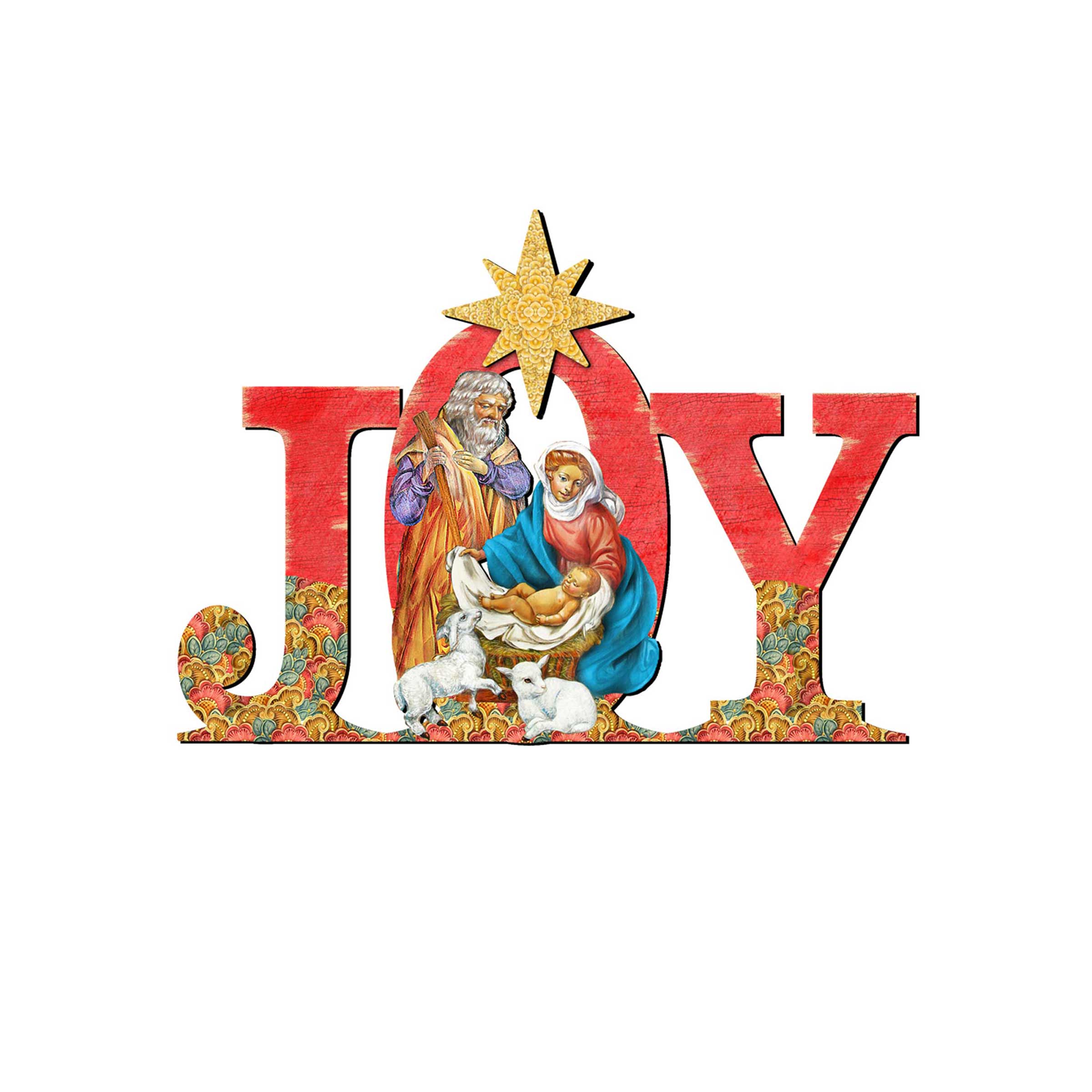 Regal Joy Nativity Christmas Nativity Door Decor by G. DeBrekht | Nativity Holiday Decor - 8121456H-4