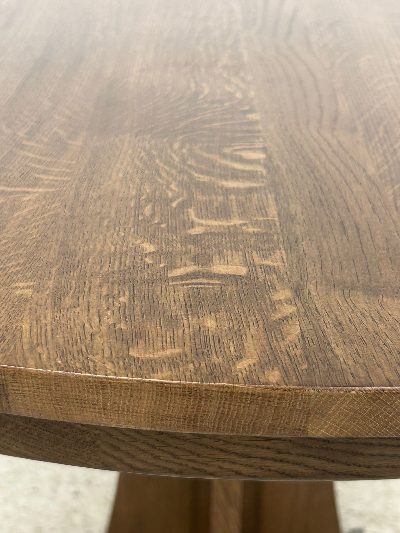 Mission Quarter Sawn  Oak Round Dining Table, Kitchen Table - 40"