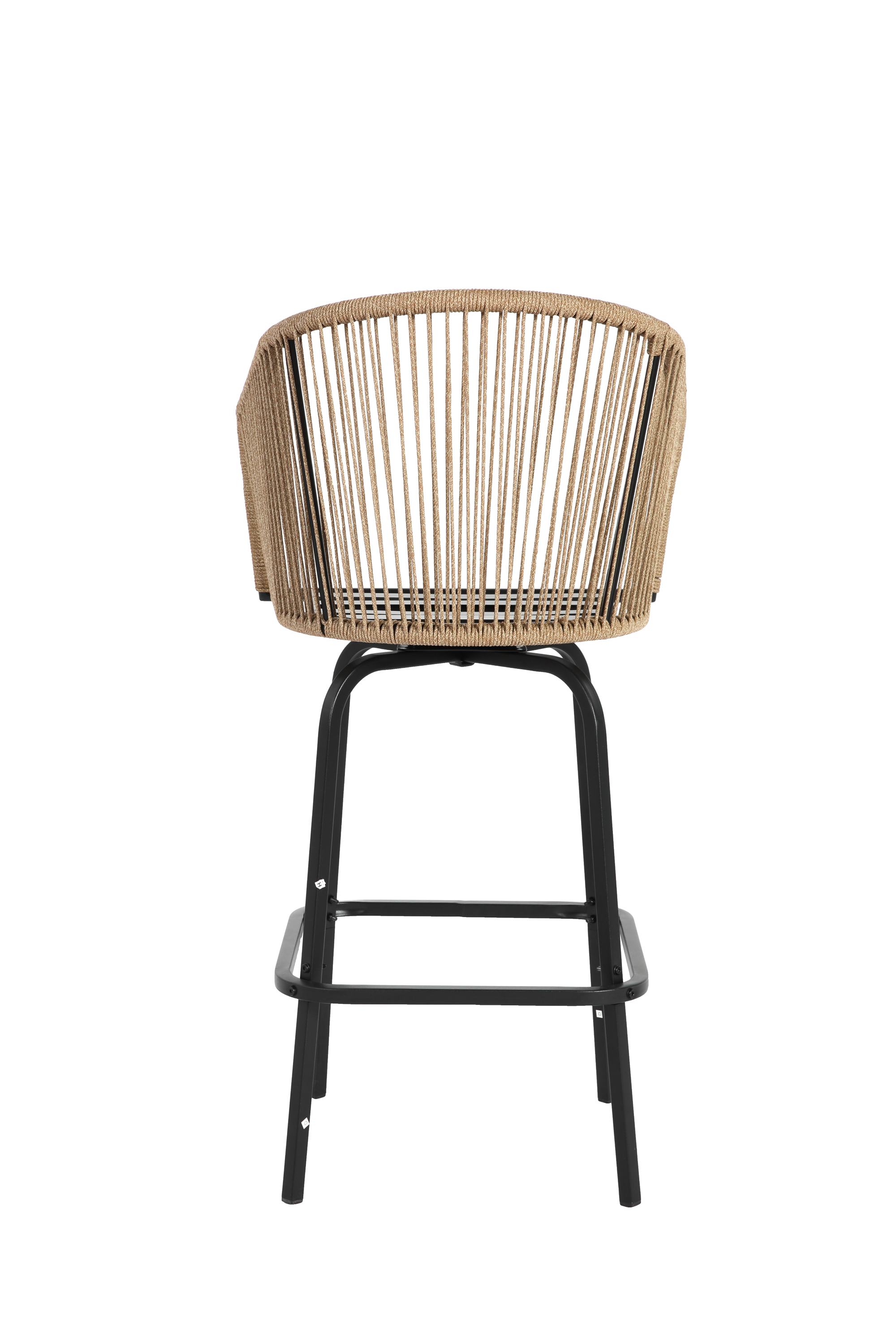 Outdoor Bar Stools Set of 4 with Armrests and Backrest