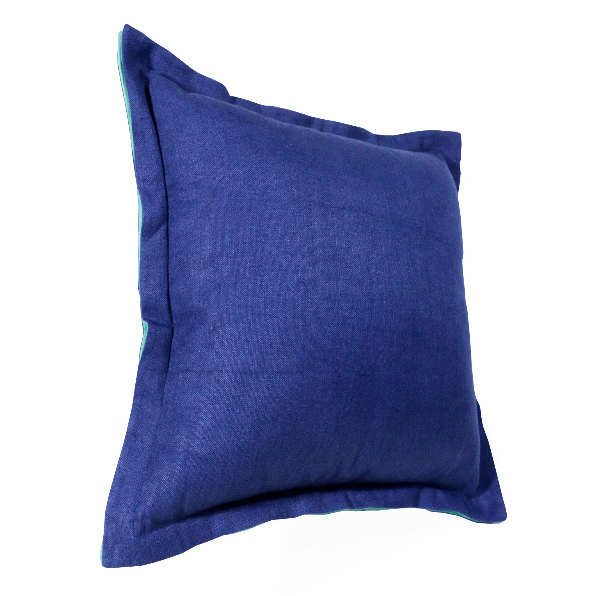 20" X 20" Navy Linen Zippered Pillow-1