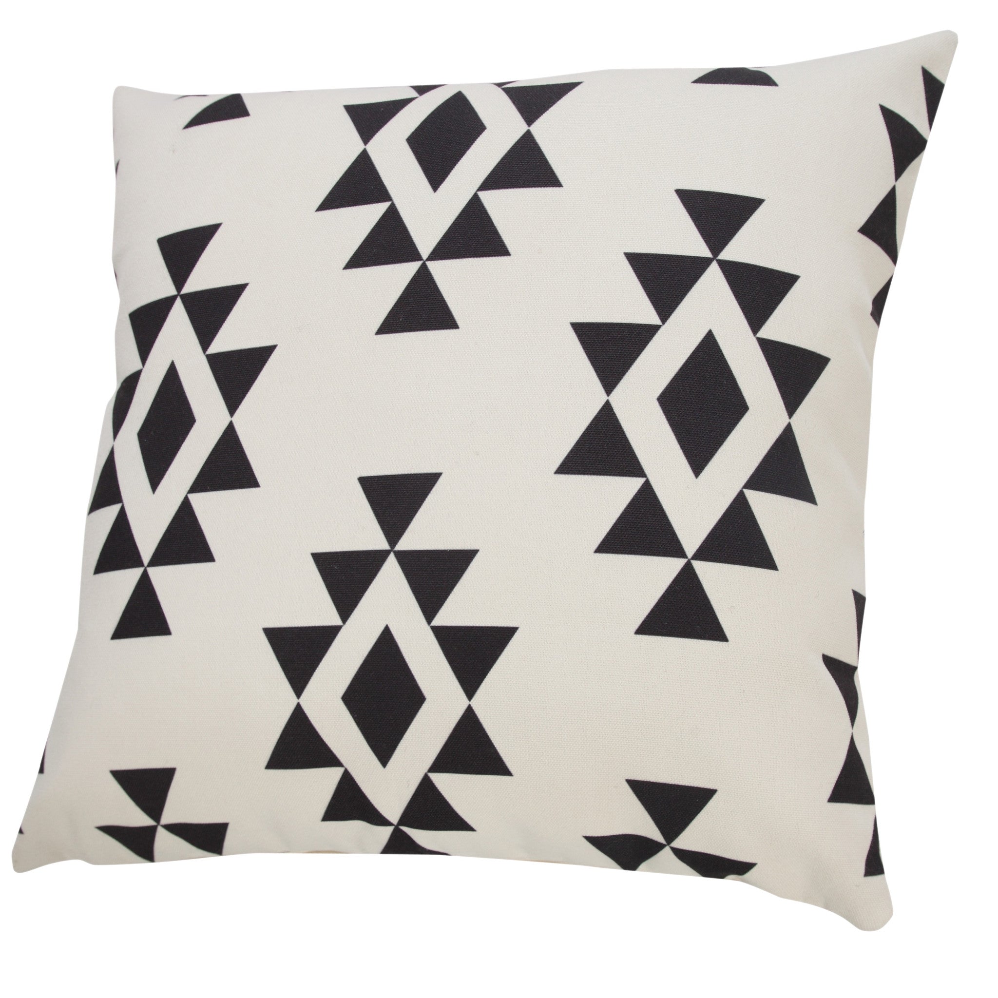 20" X 20" Black Zippered Southwestern Indoor Outdoor Throw Pillow-6