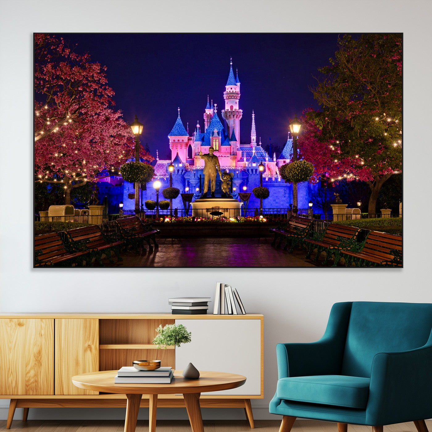 Castle Large Wall Art Disney Magic Kingdom Kids Room Decor -