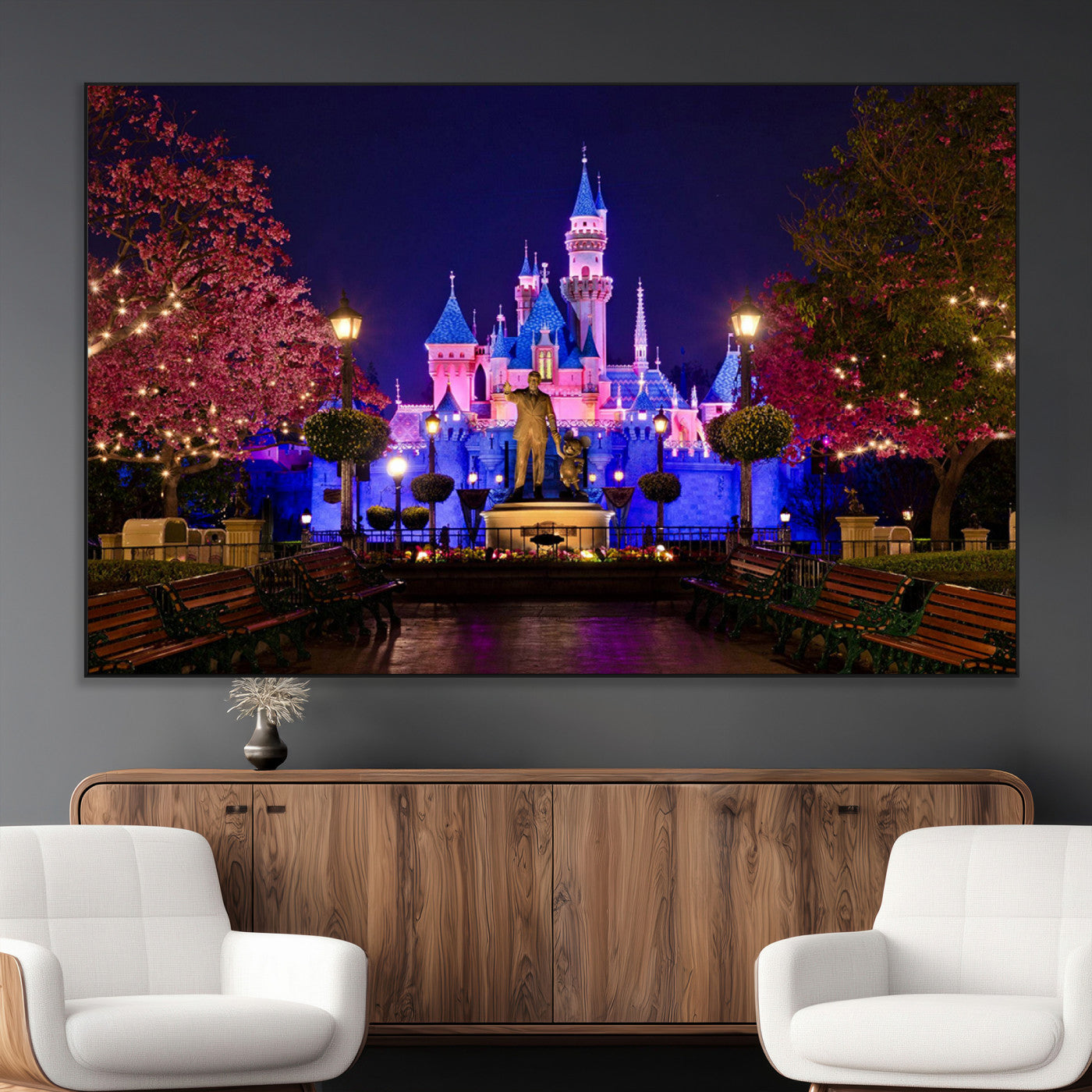 Castle Large Wall Art Disney Magic Kingdom Kids Room Decor -