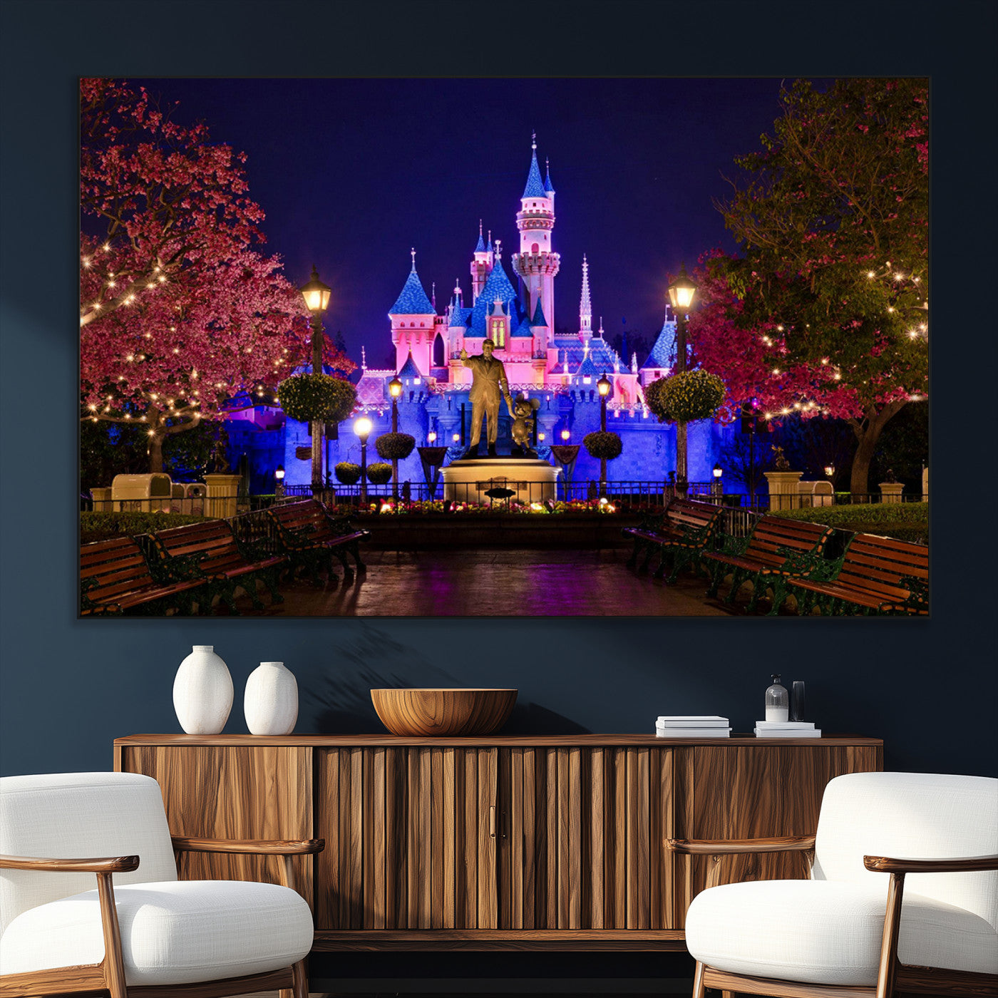 Castle Large Wall Art Disney Magic Kingdom Kids Room Decor -
