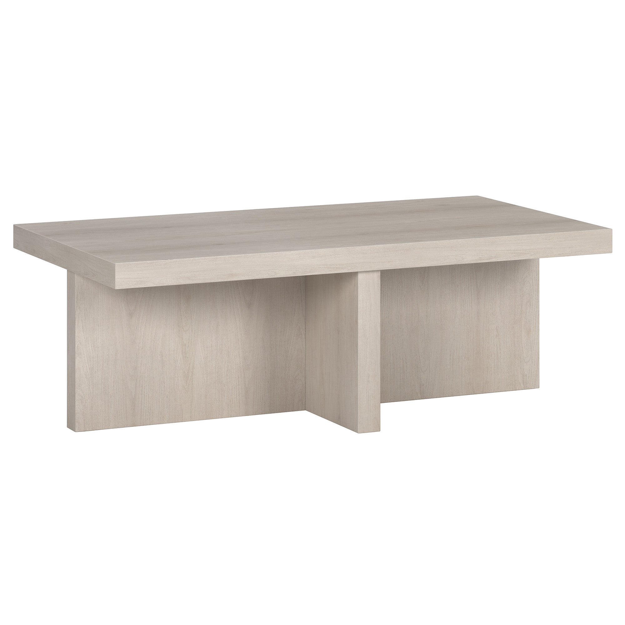 44" Alder White Coffee Table-0