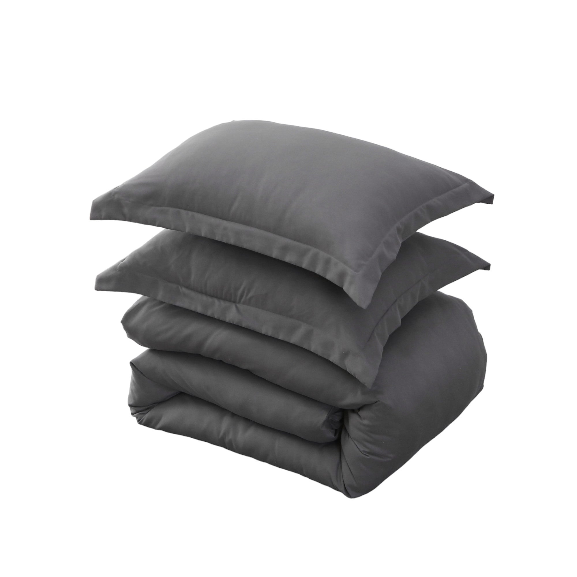 Dark Slate Gray King Microfiber 1400 Thread Count Washable Duvet Cover Set-1