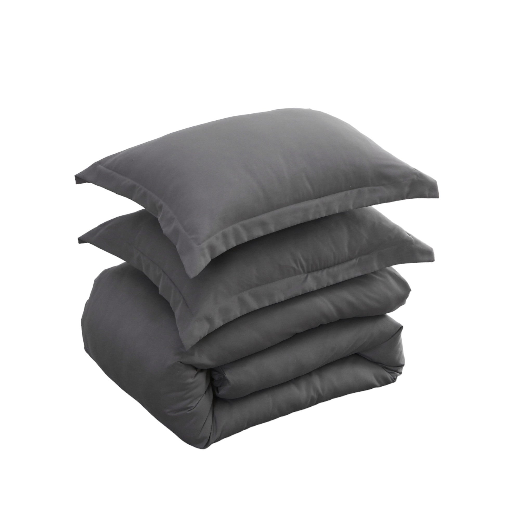 Dark Slate Gray King Microfiber 1400 Thread Count Washable Duvet Cover Set-2