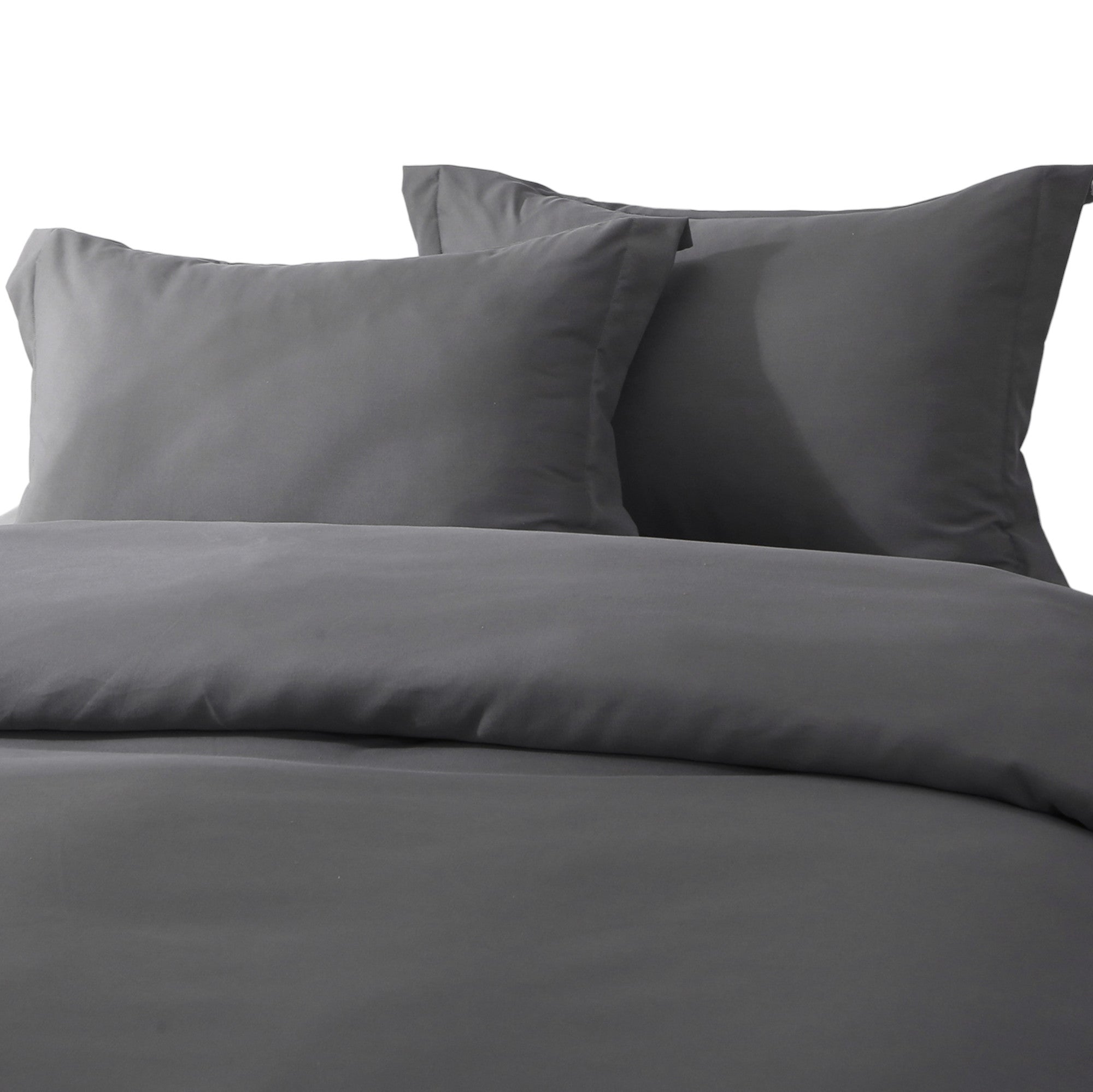 Dark Slate Gray King Microfiber 1400 Thread Count Washable Duvet Cover Set-5