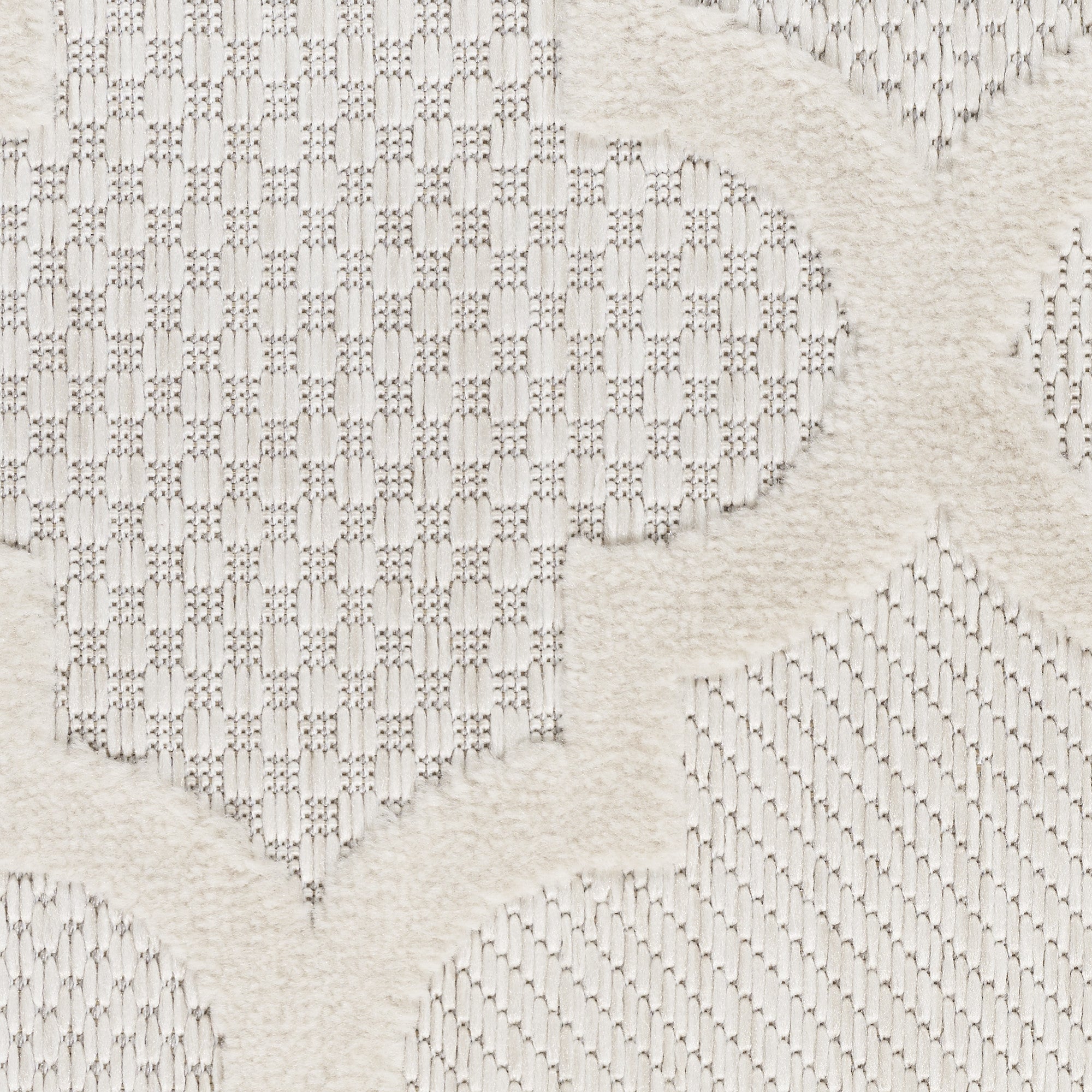 9' X 12' Cream Geometric Flatweave Area Rug-3