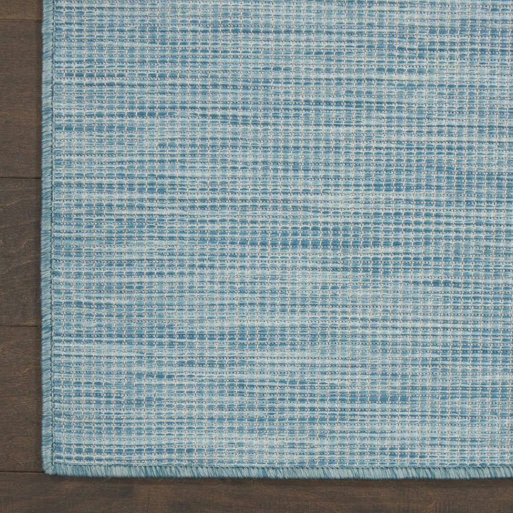 8' X 10' Aqua Power Loom Area Rug-0