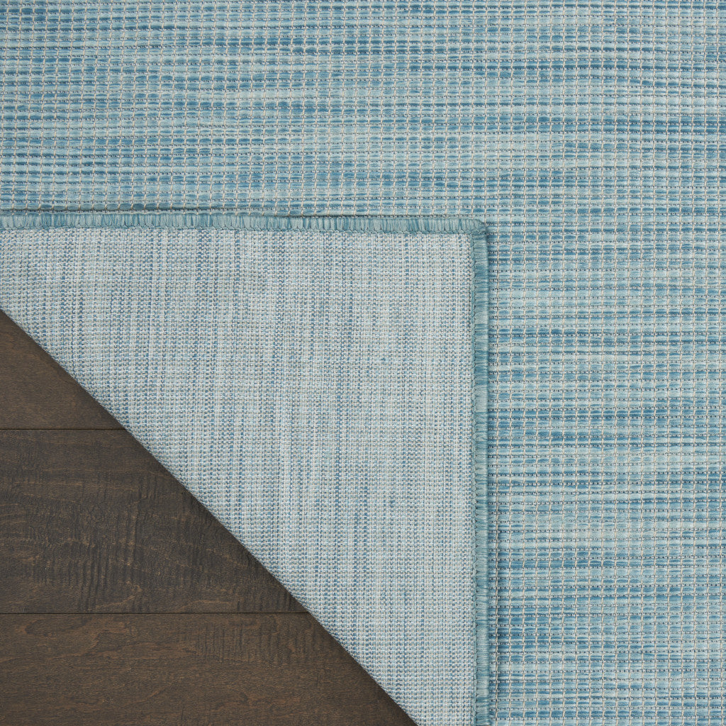 8' X 10' Aqua Power Loom Area Rug-3