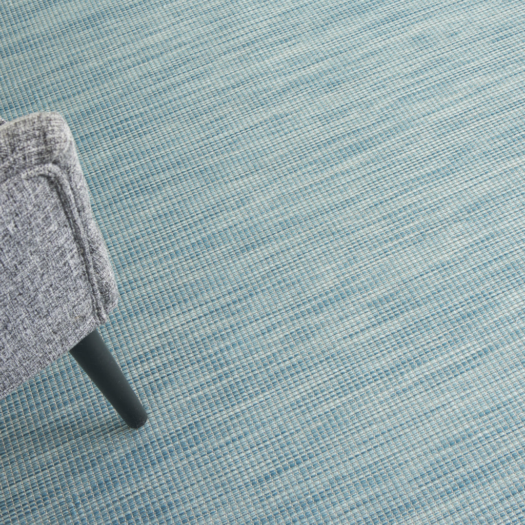 8' X 10' Aqua Power Loom Area Rug-4